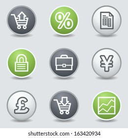 E-Business-Web-Symbole, Kreisknöpfe