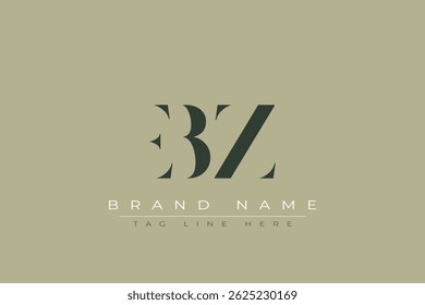 EBZ abstract letter logo design. This logo is designed by three abstract letters.