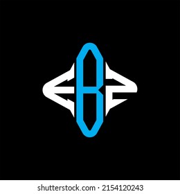 EBZ letter logo creative design with vector graphic
