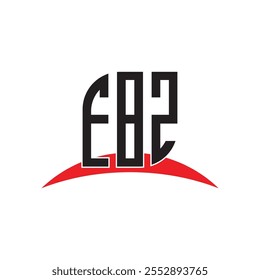 EBZ letter logo ontwerp met witte achtergrond in illustrator, vector logo modern alfabet lettertype
