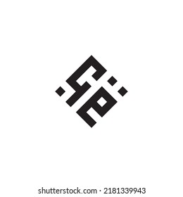 EC abstract geometric concept logo in high quality professional design that will be best for street style