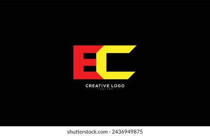 EC Abstract initial monogram letter alphabet logo design
