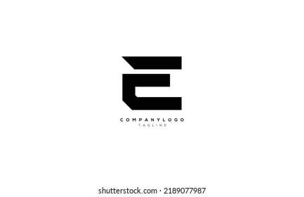 EC CE Abstract initial monogram letter alphabet logo design