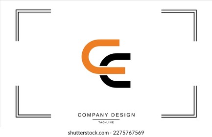 EC, CE, Abstract Letters Logo Monogram