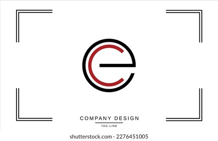 EC, CE, Abstract Letters Logo Monogram