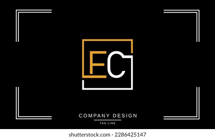 EC, CE, Abstract Letters Logo Monogram