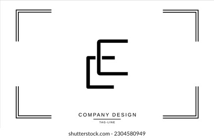 EC, CE, Abstract Letters Logo Monogram