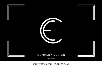 EC, CE, Abstract Letters Logo Monogram
