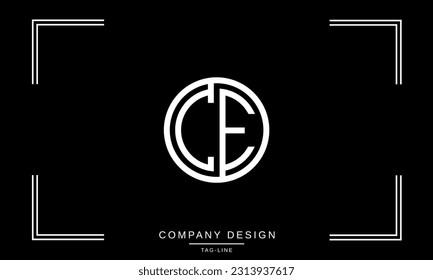 EC, CE, Abstract Letters Logo Monogram