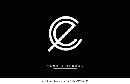 EC ,CE ,E ,C Abstract monogram Letters Logo