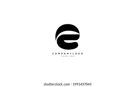 EC CE E AND C Abstract initial monogram letter alphabet logo design