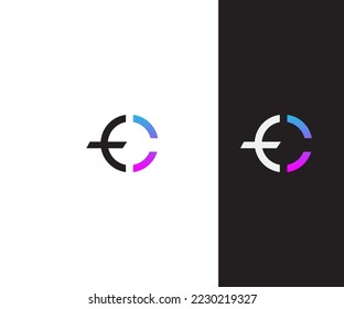 EC, CH Letter Logo Vector Template Abstract Monogram Symbol . Usable for Business sport, technology, fashion, digital And future creative logo