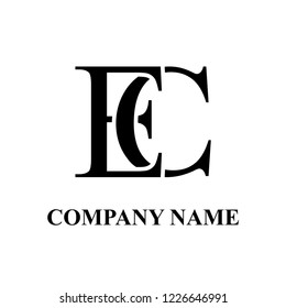 Ec Company Initial Logo Design Stock Vector (Royalty Free) 1226646991 ...