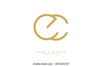 EC ,E ,C Abstract monogram Letters Logo