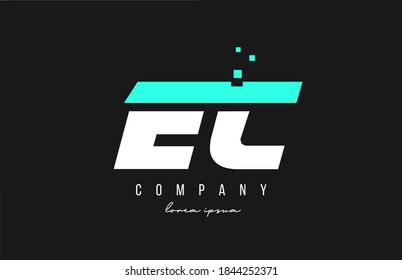 combinación del logotipo de la letra ce e c en color azul y blanco. Diseño de iconos creativos para empresas