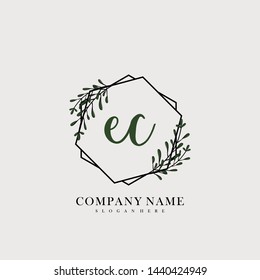 EC Initial beauty floral logo template
