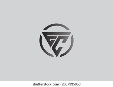 vector de plantilla de logotipo de la letra de círculo inicial de la CE.