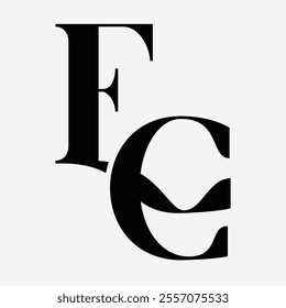 EC Initial Letter Logo Symbol