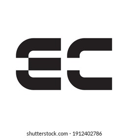 Ec Initial Letter Vector Logo