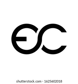 Ec Initial Logo Simple Elegant Stock Vector (Royalty Free) 1625602018 ...