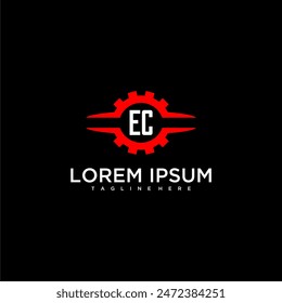 Monograma inicial CE para el Vector de diseño de logotipo de automoción