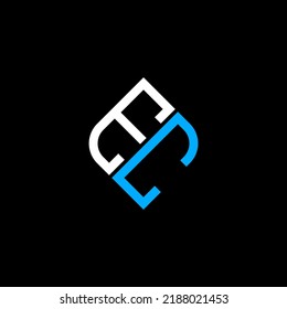 Diseño creativo del logotipo de la letra CE con gráfico vectorial