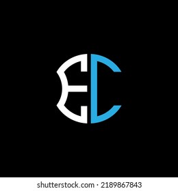 EC Brief Logo kreatives Design mit Vektorgrafik, Abc einfach und modern Logo Design.