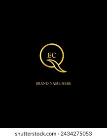 Diseño del logotipo de la letra EC para su negocio

