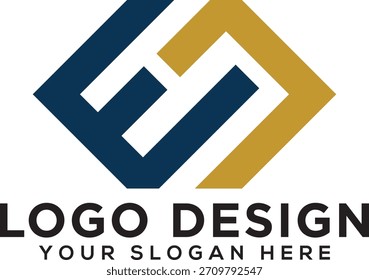 Logotipo de Vector de letra mínima y de Profesional CE