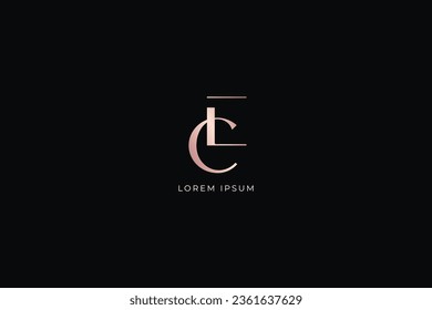 Ec modern style fashion brand luxury style design modern style creative golden wordmark design typography illustration, ce minimalist, ec logo