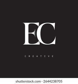 Logotipo del monograma de la CE Marca de letra elegante mínima para el lujo, moda   Marcas creativas	
