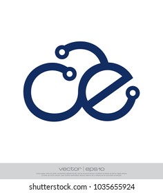ec technology logo template