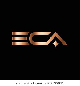 ECA Letter Initial Logo Design Template Vector Illustration design