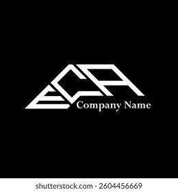 ECA logo design, ECA simple and modern logo. ECA luxurious alphabet design  