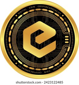 ecash-xec coin vector illustrations. 3d drawing