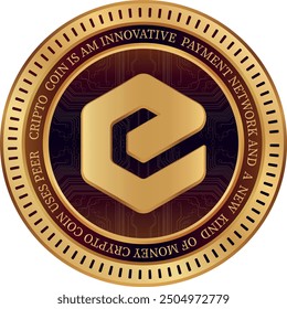 ecash-xec cryptocurrency illustrations on abstract background. 3d illustrations.