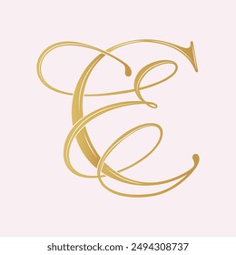 EC, CE, logotipo EC, letra EC, monograma EC, Vector, logotipo, iniciales de monograma de Boda, logotipo de Boda, monograma de Boda, diseño de logotipo 