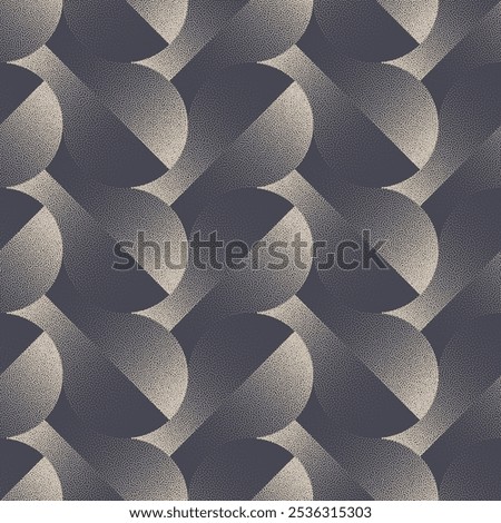 Eccentric Extraordinary Seamless Pattern Trend Fashionable Abstract Vector Background. Loopable Unusual Motley Halftone Abstraction for Textile Print. Exceptional Graphical Art Illustration Wallpaper