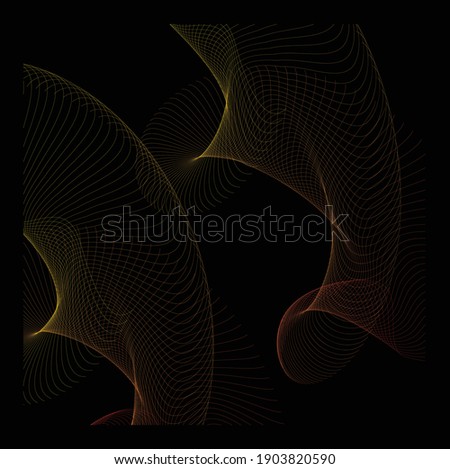 Eccentric lines make the background more fun