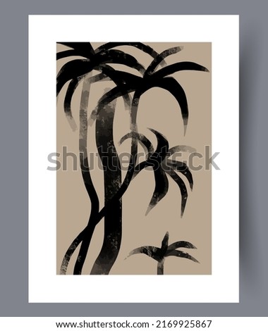 Eccentric modern artworks for print for interior design. Printable abstract art wall decorations. Simple creative artwork bundle. Vector illustration. 