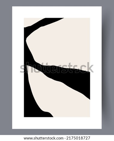 Eccentric modern artworks for print for interior design. Printable abstract art wall decorations. Simple creative artwork bundle. Vector illustration. 