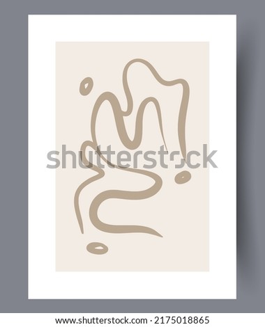 Eccentric modern artworks for print for interior design. Printable abstract art wall decorations. Simple creative artwork bundle. Vector illustration. 