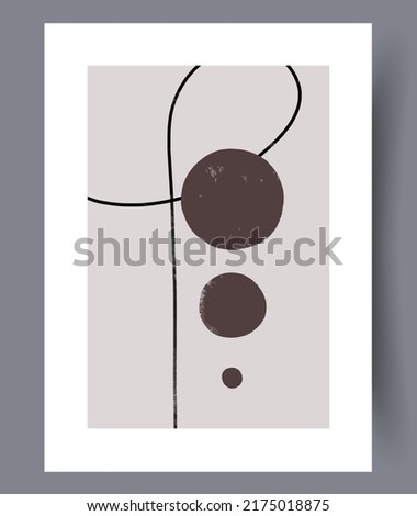 Eccentric modern artworks for print for interior design. Printable abstract art wall decorations. Simple creative artwork bundle. Vector illustration. 