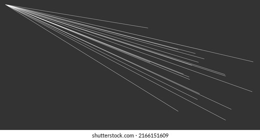 Eccentric radial ray, beam burst lines. Glitter, gleam, glisten effect. Starburst, sunburst dynamic comic action lines illustration
