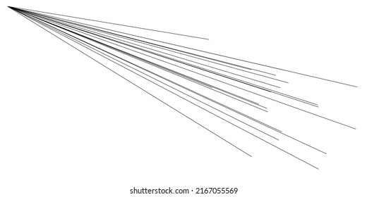 Eccentric radial ray, beam burst lines. Glitter, gleam, glisten effect. Starburst, sunburst dynamic comic action lines illustration