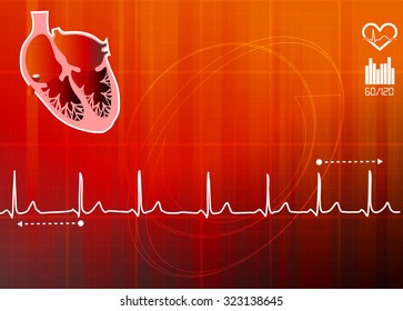 ECG Abstract Background - Illustration