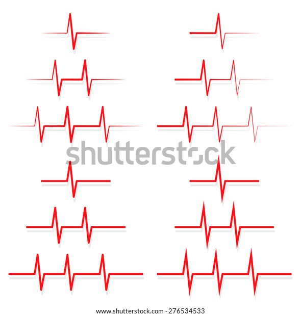 Ecg Ekg Lines Vector のベクター画像素材 ロイヤリティフリー