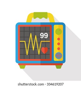 ECG flat icon