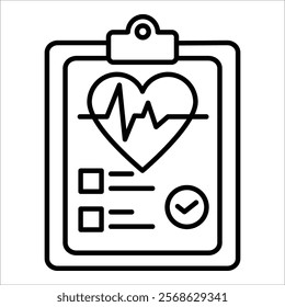 Ecg Graph Icon Element For Design