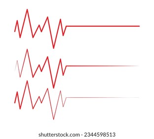 ECG heart beat icon symbol, Heart beat pulse hospital logo sign.